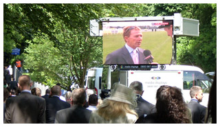 A Digi-Van advertising for At The Races