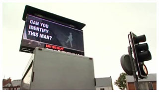 A digi-van appeals for infomormation as part of a murder enquiry.