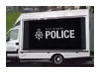 A Digi-Van displays local information on behalf of Yorkshire Police